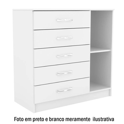 Cômoda 5 Gavetas 1 Porta Bélgica 20100 Demolição - Pnr Móveis