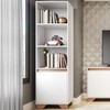 Estante para Livros Benevello 1 Porta 4 Prateleiras 2033 Branco - Quiditá Móveis