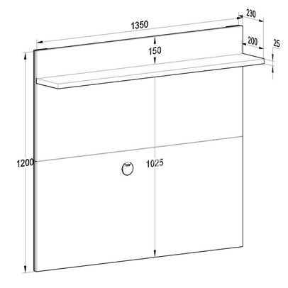 Painel para TV Até 40 Polegadas Benevello 2034 Branco - Quiditá Móveis