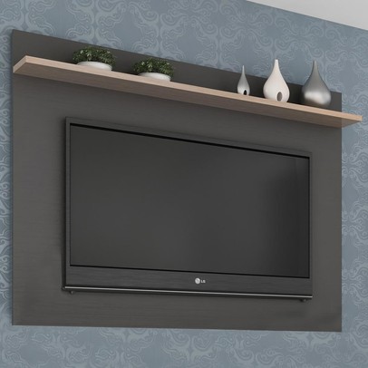 Painel para TV Até 40 Polegadas Benevello 2034 Grafite - Quiditá Móveis