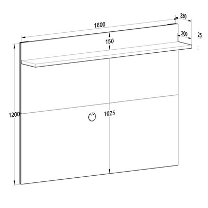 Painel para TV Até 50 Polegadas Benevello 2035 Grafite - Quiditá Móveis