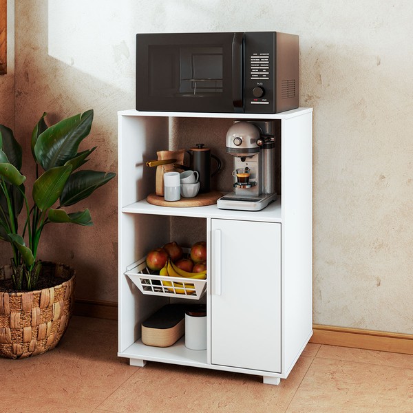 Armário de Cozinha 1 Porta Fruteira Bf 11-06 Branco Fosco - Brv Móveis