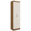 Armário Multiuso Ibiza 2 Portas 4 Prateleiras 4099 Off White/Nogueira - Doripel