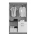 Guarda-Roupa Solteiro Marbella 4 Portas 2 Gavetas 5804 Amarula - Doripel
