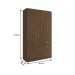 Guarda-Roupa Solteiro Marbella 4 Portas 2 Gavetas 5804 Amarula - Doripel