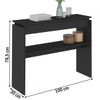 Aparador Buffet Creta com Prateleira Preto - Artely