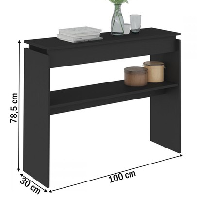 Aparador Buffet Creta com Prateleira Preto - Artely