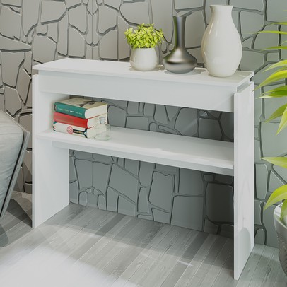 Aparador Buffet Creta com Prateleira Branco - Artely