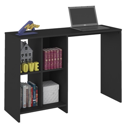 Mesa Escrivaninha Matrix 4 Nichos Preto - Artely