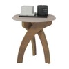 Mesa de Canto 100% Mdf Jade Off White C/Pinho - Artely