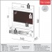 Painel para TV Até 55 Polegadas 100% Mdf com Led 2 Gavetas Tb106e Off White/Freijó - Dalla Costa