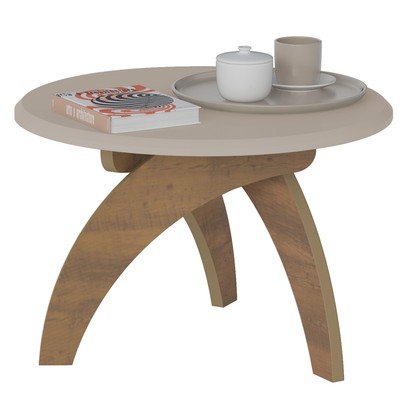 Mesa de Centro Jade Off White C/Pinho - Artely