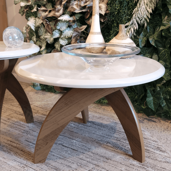 Mesa de Centro Jade Off White C/Pinho - Artely