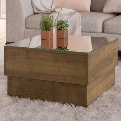 Mesa de Centro Parati com Espelho Pinho - Artely