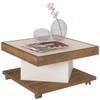 Mesa de Centro Saara Pinho/Off White - Artely