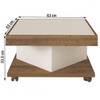 Mesa de Centro Saara Pinho/Off White - Artely