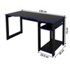 Mesa Gamer Destiny Ideal para 3 Monitores Preto/Azul - Tecno Mobili