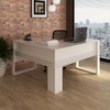 Mesa para Escritório Angular Me4145 Branco - Tecno Mobili