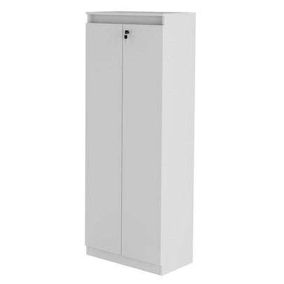 Armário para Escritório Alto 2 Portas com Chave Me4151 Branco - Tecno Mobili