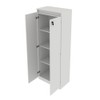 Armário para Escritório Alto 2 Portas com Chave Me4151 Branco - Tecno Mobili