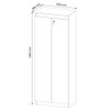 Armário para Escritório Alto 2 Portas com Chave Me4151 Branco - Tecno Mobili