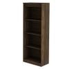 Estante para Livros 3 Prateleiras Me4150 Nogal - Tecno Mobili