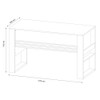 Mesa para Escritório Me4146 Branco - Tecno Mobili