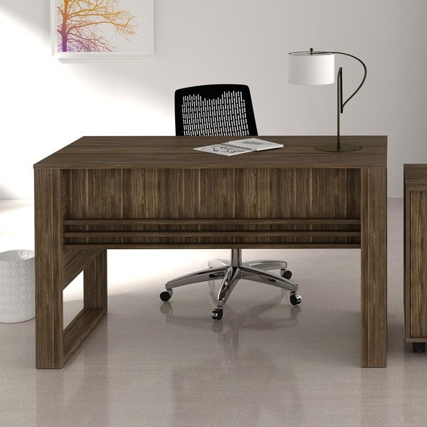 Mesa para Escritório Me4146 Nogal - Tecno Mobili