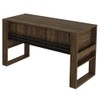 Mesa para Escritório Me4146 Nogal/Preto - Tecno Mobili