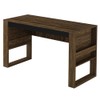 Mesa para Escritório Me4146 Nogal/Preto - Tecno Mobili