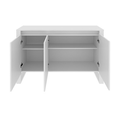 Armário para Escritório Horizontal 3 Portas Me4147 Branco - Tecno Mobili