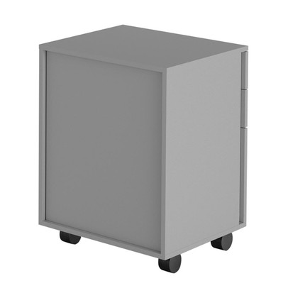 Gaveteiro com Rodízios 3 Gavetas com Chave Me4148 Branco - Tecno Mobili