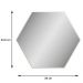 Espelho Hexágono 100% Mdf Es1 34,5 Cm Of White - Dalla Costa