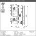 Closet 2 Gavetas 8 Prateleiras 100% Mdf Tw403 Freijó/Preto Fosco - Dalla Costa