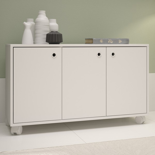 Balcão Buffet 3 Portas Bho 25-06 Branco - Brv Móveis