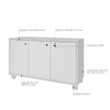 Balcão Buffet 3 Portas Bho 25-06 Branco - Brv Móveis