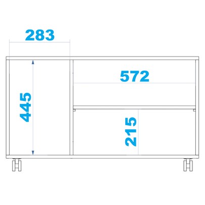 Balcão Buffet 3 Portas Bho 25-06 Branco - Brv Móveis