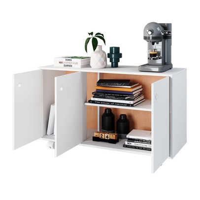 Balcão Buffet 3 Portas Bho 25-06 Branco - Brv Móveis