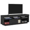 Rack para TV Até 60 Polegadas Treviso C/ Rodízios Preto - Artely