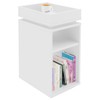 Mesa de Canto Olivia 3 Nichos Branco - Artely