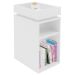 Mesa de Canto Olivia 3 Nichos Branco - Artely