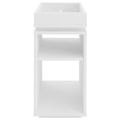 Mesa de Canto Olivia 3 Nichos Branco - Artely