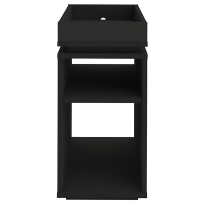 Mesa de Canto Olivia 3 Nichos Preto - Artely