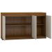 Balcão Buffet 3 Portas Camaro Cedro/Off White - Viero Móveis