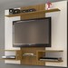 Painel para TV Até 55 Polegadas Atlas Off White/Cinamomo - Bechara Móveis