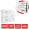 Cômoda 2 Portas 5 Gavetas Noruega 29100 Branco - Pnr Móveis
