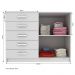 Cômoda 2 Portas 5 Gavetas Noruega 29100 Branco - Pnr Móveis