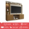 Estante para TV Até 65 Polegadas com Led 2 Portas Cinamomo/Off White - Bechara