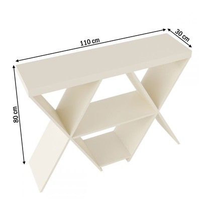 Aparador Estrela 4 Nichos Off White - Artely