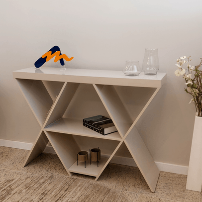 Aparador Estrela 4 Nichos Off White - Artely